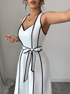 Chic Strappy V-Neck Slim Jumpsuit for Women