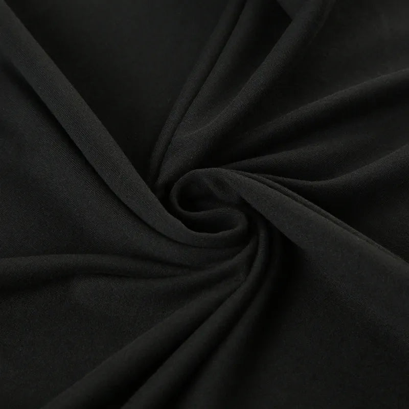 Flore Black Crystal Straps Backless Gown