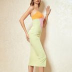 Sophisticated Slit & Open-Back Evening Dress