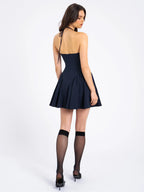 Elegant Fitted Waist Open-Back Sweetheart Dress