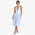 French Minority Halter Sexy Backless Dress