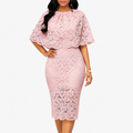 African Lace Dashiki Plus Size Maxi Dress