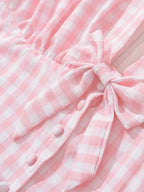 Sweet Cute Lace Stitching Cotton Mini Dress