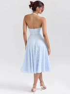 French Minority Halter Sexy Backless Dress